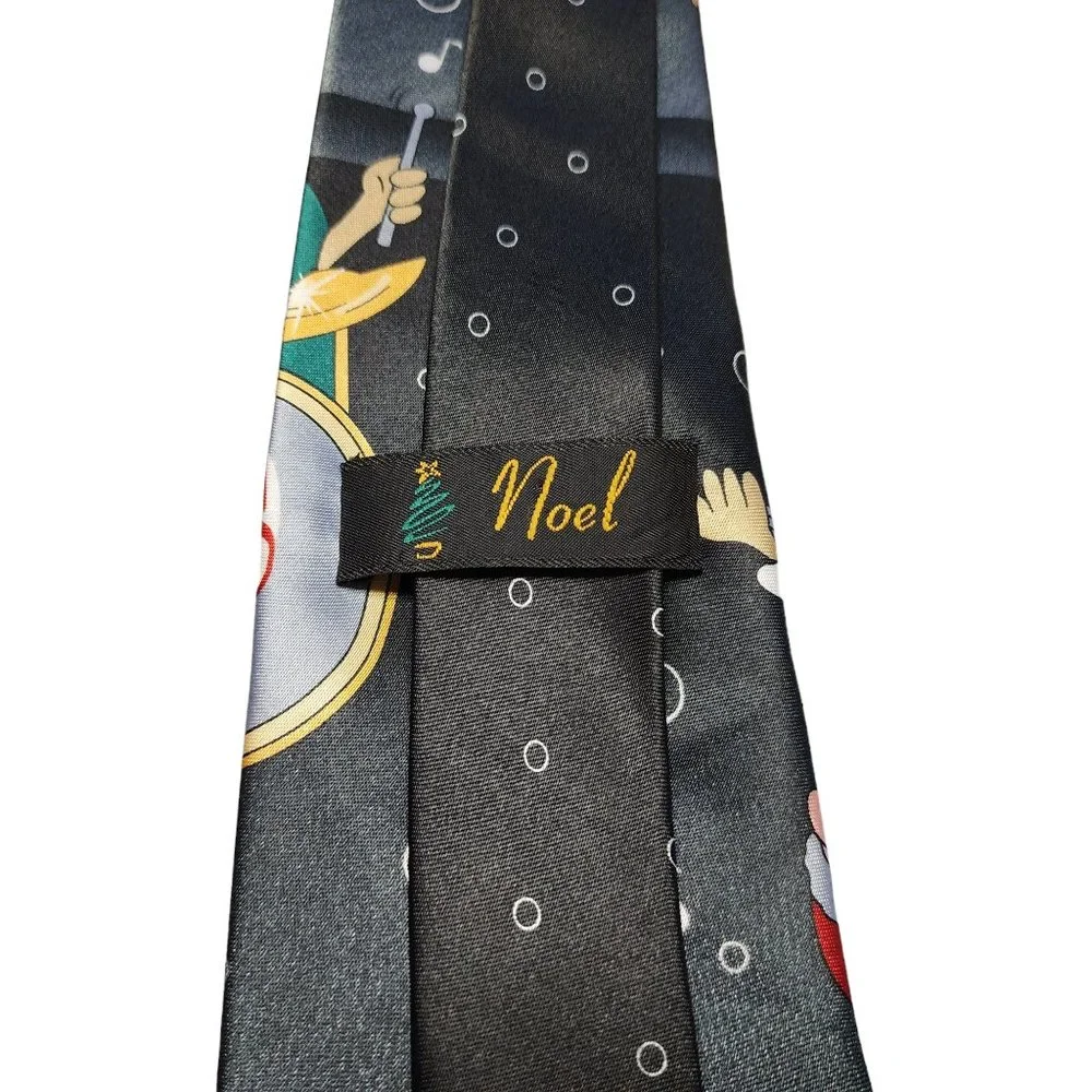 Noel - Santa World Neck Tie - Santa with Microphone &‎ Reindeer - 100% Polyester